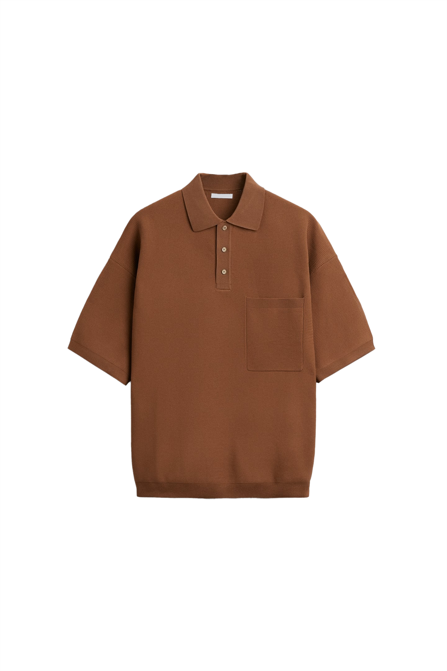 Oversized-fit with ribbed trims  and pocket