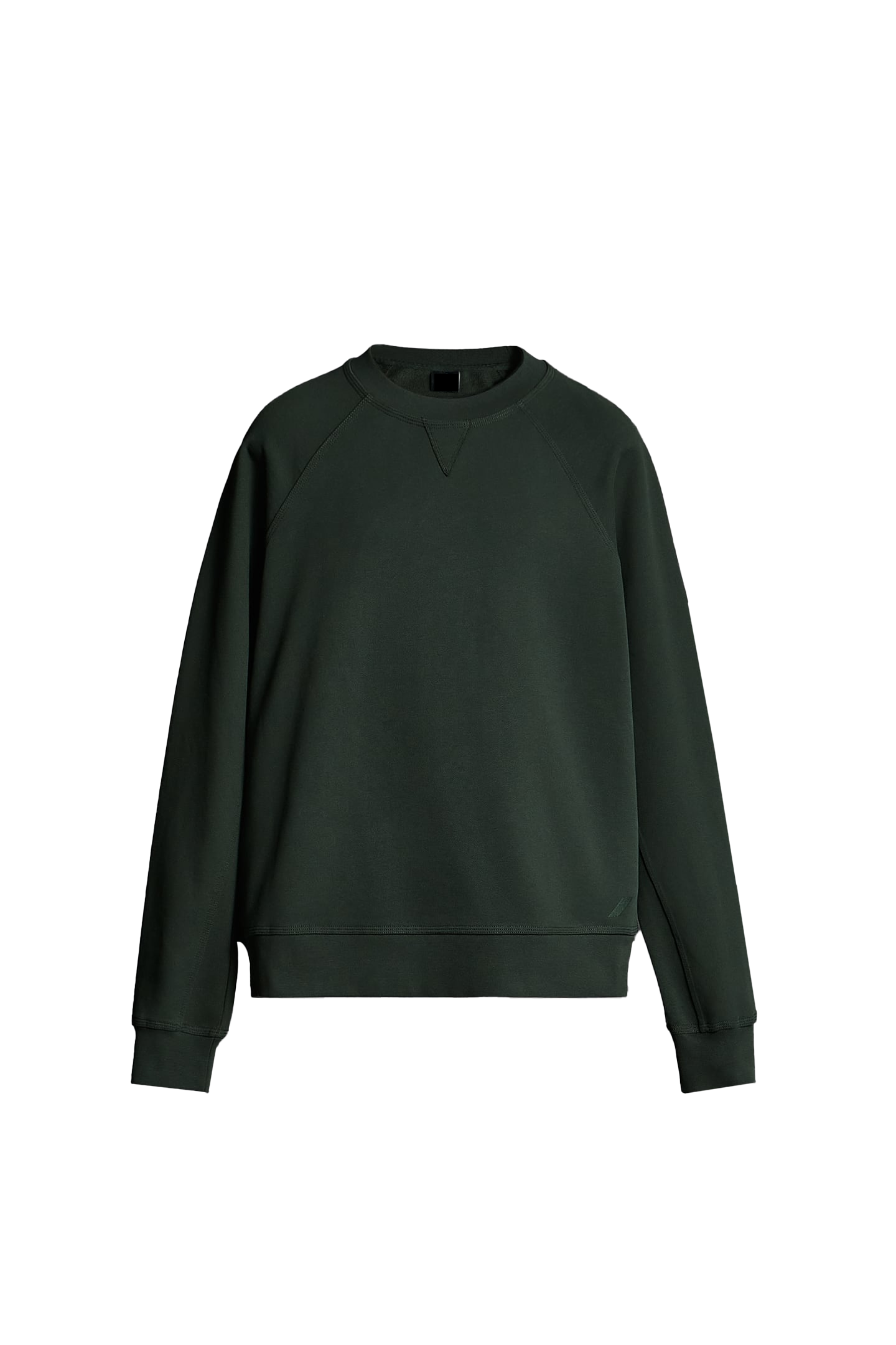 V-neck sweatshirt with raglan sleeves