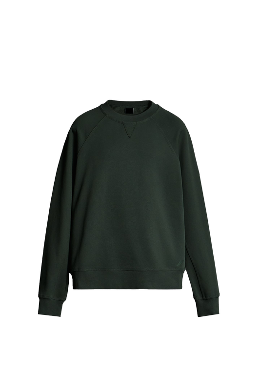 V-neck sweatshirt with raglan sleeves