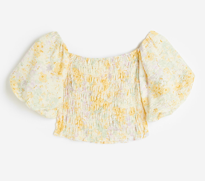 Smocking Crop Top