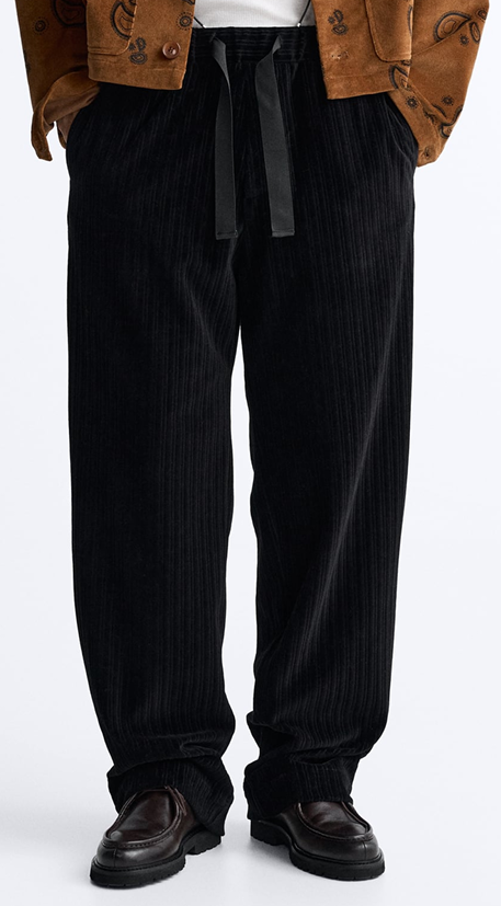 Straight corduroy trouser